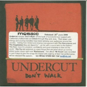 UNDERCUT - DONT WALK PROMO CDS - CD - Album