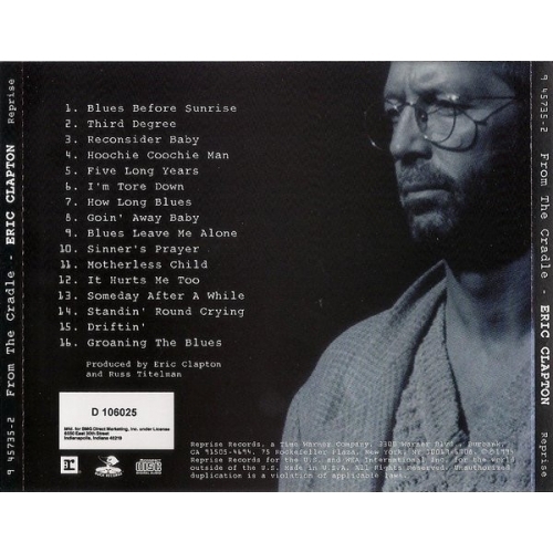 Eric Clapton ‎ -  From The Cradle - CD - Album