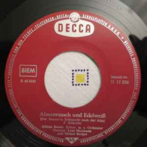 Alfons Bauer m. s. Orchester - Almenrausch Und Edelweiß - Vinyl - 7"