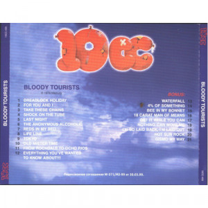 10CC - Bloody Tourists + 9 bonus trk (with lyrics)(limited edition) - CD - CD - Album