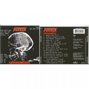 ACCEPT - Death Row (15tracks, 12page booklet with lyrics) - CD - CD - Album