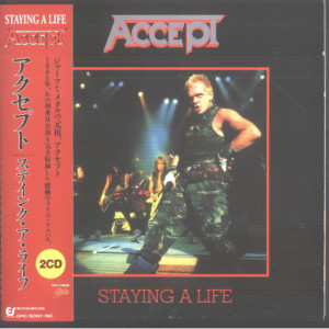 ACCEPT - Staying A Life (mini vinyl replica CD in GATEFOLD cardsleeve, 12page booklet, OB - CD - Album