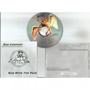 BAD COMPANY - Run With The Pack (rare early Russian edition from 1996) - CD - CD - Album