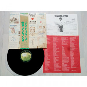 LENNON, JOHN - Shaved Fish (with green/gold obi,insert and original inner sleeve, OBI is little - Vinyl - LP