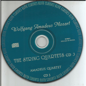 MOZART, WOLFGANG Amadeus - The String Quartets CD3 (the disc obly, no booklets) - CD - CD - Album