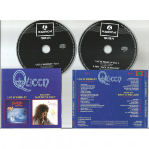 QUEEN - Live At Wembley/ Brian MAY - Back To The Light (2LP on 1CD) - 2CD - CD - Album