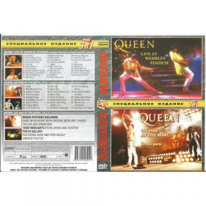 QUEEN - Live At Wembley Stadium/ On Fire At The Bowl Part. 1-2 (3 in 1 DVD, all regions, - DVD - DVD