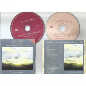 SCHUBERT, FRANZ - Complete Symphonies Nos 1, 2, 3, 4 - 2CD - CD - Album