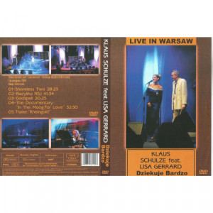 SCHULZE, KLAUS & LISA GERRARD - Dziekuje Bardzo (Live In Warsaw)(PAL, 130 min, all region) - DVD - DVD - DVD