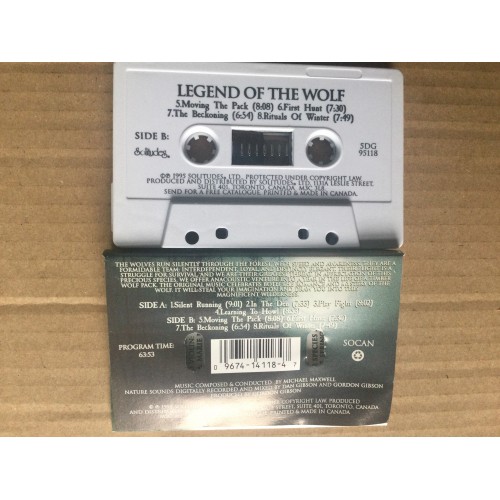 Dan Gibson & Michael Maxwell - Legend Of The Wolf - Tape - Cassete