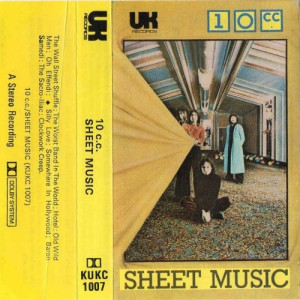 10cc - Sheet Music - Cass, Album - Tape - Cassete