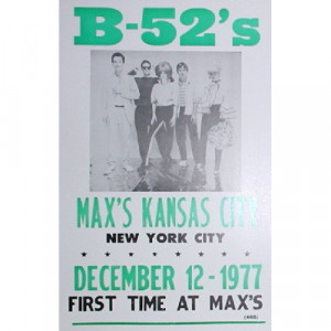 B-52's - Max's Kansas City 1977 - Concert Poster - Books & Others - Poster