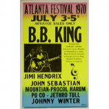 B.B. King - Atlanta Festival 1970 - Concert Poster