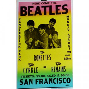 Beatles - Candlestick Park 1966 - Concert Poster - Books & Others - Poster