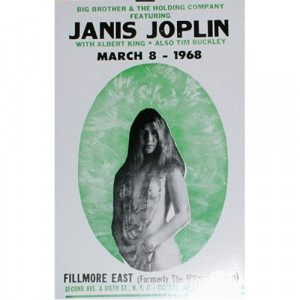 Big Brother & Janis Joplin - Fillmore East 1968 - Concert Poster - Books & Others - Poster