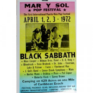 Black Sabbath - Mar Y Sol Festival - Concert Poster - Books & Others - Poster