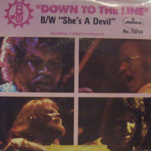 BTO - Down to the Line - 7 - Vinyl - 7"