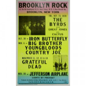 Byrds - Brooklyn Rock - Concert Poster - Books & Others - Poster
