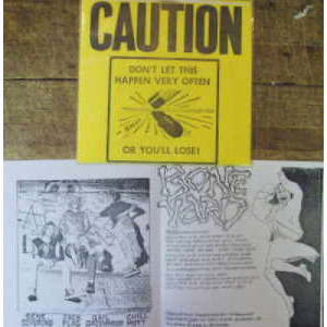 Crimpshine/Bone Yard/A Priori - Caution Don't Let this Happen Very Often Or You'll Lose - 7 - Vinyl - 7"