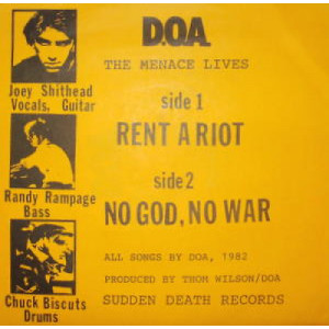 D.O.A. - The Menace Lives - 7 - Vinyl - 7"