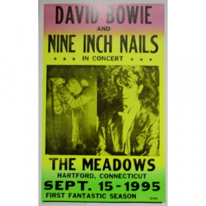 David Bowie & Nine Inch Nails - Hartford 1995 - Concert Poster - Books & Others - Poster