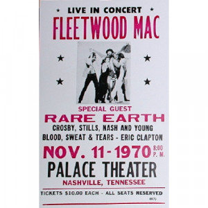 Fleetwood Mac & Rare Earth - Palace Theater - Concert Poster - Books & Others - Poster