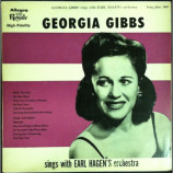 Georgia Gibbs - Sings With Earl Hagen’s Orchestra - LP