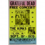 Grateful Dead - Free Concert - Concert Poster