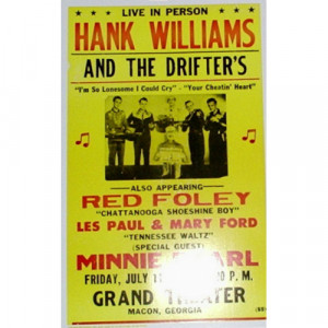 Hank Williams - Grand Theater - Concert Poster - Books & Others - Poster