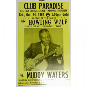 Howlin' Wolf & Muddy Waters - Memphis,TN 1964 - Concert Poster - Books & Others - Poster