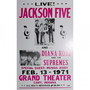 Jackson 5 - Grand Theater 1971 - Concert Poster - Books & Others - Poster