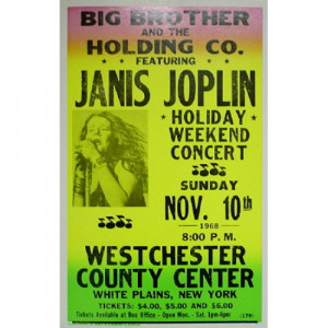 Janis Joplin - West Chester County - Concert Poster - Books & Others - Poster