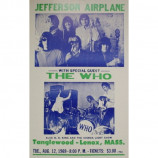 Jefferson Airplane & The Who - Tanglewood - Concert Poster