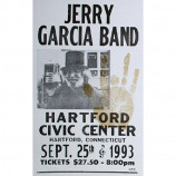 Jerry Garcia Band - Hartford Civic Center 1993 - Concert Poster