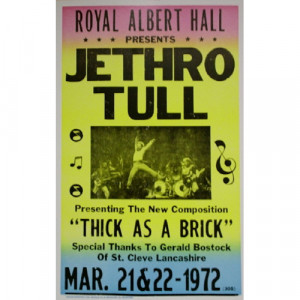 Jethro Tull - Royal Albert Hall - Concert Poster - Books & Others - Poster