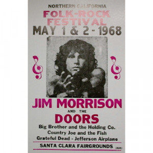 Jim Morrison & The Doors - Bleeker Street - Concert Poster - Books & Others - Poster