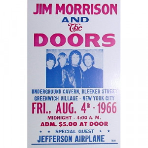 Jim Morrison & The Doors - Folk Rock Festival - Concert Poster - Books & Others - Poster
