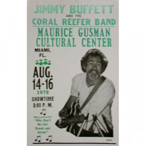 Jimmy Buffett - Miami, FL 1978 - Concert Poster - Books & Others - Poster