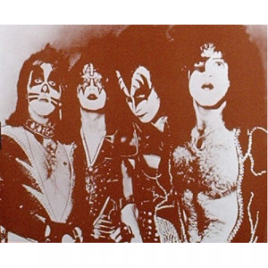 Kiss - Group Shot - Sepia Print - Books & Others - Others