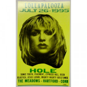 Lollapalooza 1995 - Courtney Love - Concert Poster - Books & Others - Poster