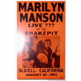Marilyn Manson - Live ??? At The Snakepit - Concert Poster