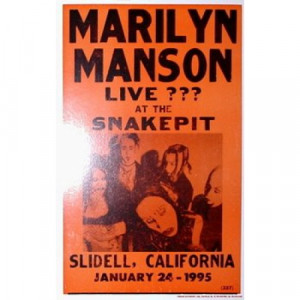 Marilyn Manson - Live ??? At The Snakepit - Concert Poster - Books & Others - Poster