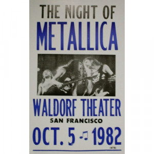 Metallica - Waldorf Theater - Concert Poster - Books & Others - Poster