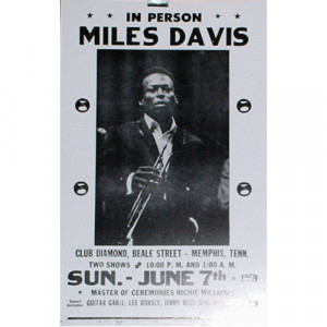 Miles Davis - Club Diamond - Concert Poster - Books & Others - Poster