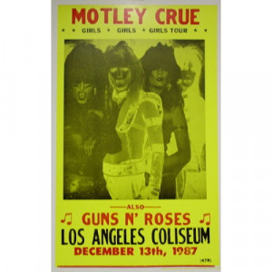 Motley Crue - L.A. Coliseum - Concert Poster - Books & Others - Poster