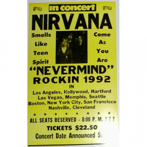 Nirvana - 1992 Tour - Concert Poster - Books & Others - Poster