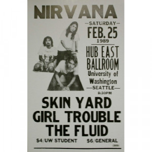 Nirvana - Hub East Ballroom - Concert Poster - Books & Others - Poster