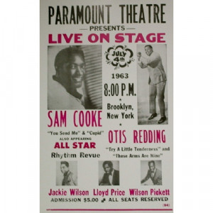 Paramount Theatre - Sam Cooke, Otis Redding - Concert Poster - Books & Others - Poster