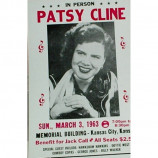 Patsy Cline - 1963 Kansas City - Concert Poster