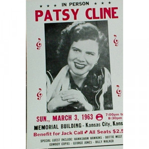 Patsy Cline - 1963 Kansas City - Concert Poster - Books & Others - Poster